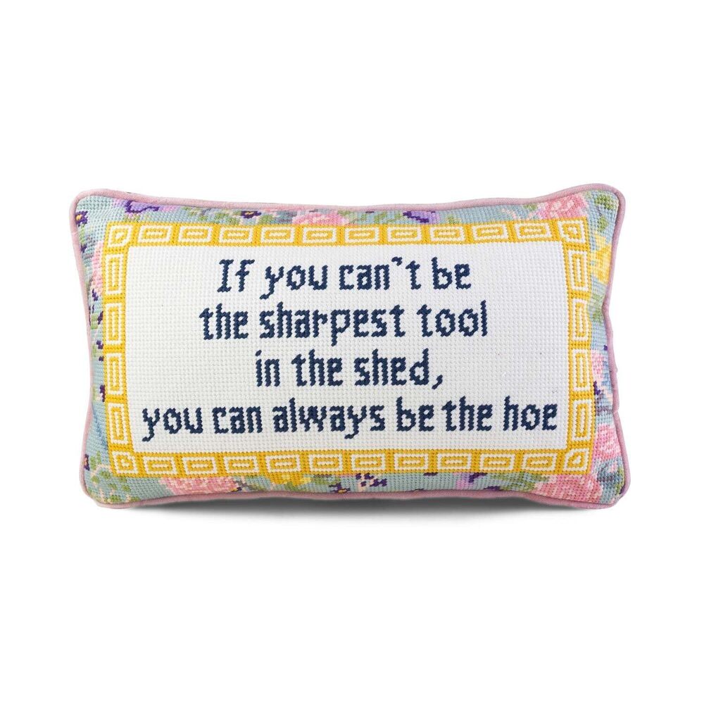 2228 Needlepoint Decorative Throw Pillow - Sharpest Tool - 9"x15" - Small